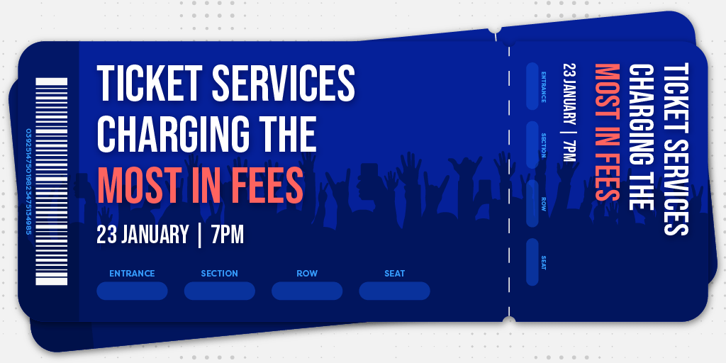 A header image for a blog about ticket service fees